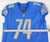 2021 Detroit Lions Kayode Awosika #74 Game Issued Blue Jersey 46+6 928