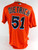 2013 Miami Marlins Derek Dietrich #51 Game Used Orange Jersey 46 522