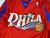 2008-09 Philadelphia 76ers Blank Game Issued Red Jersey 50 805