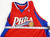 2008-09 Philadelphia 76ers Blank Game Issued Red Jersey 52 910