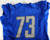 2017 Detroit Lions Greg Robinson #73 Game Used Blue Practice Jersey S 928
