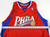 2008-09 Philadelphia 76ers Blank Game Issued Red Jersey 52 909