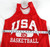 1990s Team USA Basketball #85 Game Issued Red Practice Jersey M 862