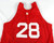 1990s Team USA Basketball #28 Game Issued Red Practice Jersey L 864