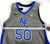 2021-22 Air Force Falcons #50 Game Issued Pos Used Grey Jersey Basketball XL 260