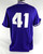 2023 Texas Christian TCU Frogs #41 Game Used Purple Practice Jersey Baseball L 2