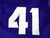 2023 Texas Christian TCU Frogs #41 Game Used Purple Practice Jersey Baseball L 2