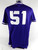 2020 Texas Christian TCU Frogs #51 Game Used Purple Practice Jersey Baseball L5