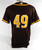2020-24 San Diego Padres Malone #49 Game Used Brown Jersey Throwback ST BP 556