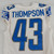 2023 Detroit Lions Keytaon Thompson #43 Game Issued White Jersey 90th P 38 984