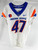 2022 Boise State Broncos #47 Game Used White Jersey Football NP Rem 38 DP99928
