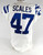 2018 Indianapolis Colts Tegray Scales #47 Game Issued P Used White Jersey 35 P 9