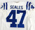 2018 Indianapolis Colts Tegray Scales #47 Game Issued P Used White Jersey 35 P 9