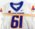 2021 Boise State Broncos #61 Game Used White Jersey Football NP Rem 48 DP99930