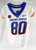 2021 Boise State Broncos #80 Game Used White Jersey Football NP Rem 38 DP99934