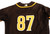 2020-24 San Diego Padres Quijada #87 Game Used Brown Jersey Throwback ST BP 549
