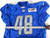 2014 Detroit Lions Don Muhlbach #48 Game Used Blue Practice Jersey 48 255