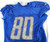 2014 Detroit Lions Joseph Fauria #80 Game Used Blue Practice Jersey 48 266
