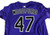 2025 Colorado Rockies Jake Woodford #47 Game Issued Pos Used Purple Jersey 46 0