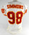 1996 Kansas City Chiefs Simmons #98 Game Issued White Jersey 48 898