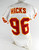 1996 Kansas City Chiefs Hicks #96 Game Issued White Jersey 46 900