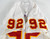 1996 Kansas City Chiefs #92 Game Used White Jersey 899