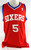 2011-12 Philadelphia 76ers Arnett Moultrie #5 Game Issued Red Jersey 2XL 939