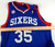 2013-14 Philadelphia 76ers Henry Sims #35 Game Issued Blue Jersey Iverson 3 P