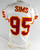 1996 Kansas City Chiefs Sims #95 Game Issued White Jersey 901