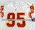 1996 Kansas City Chiefs Sims #95 Game Issued White Jersey 901