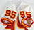 1996 Kansas City Chiefs Sims #95 Game Issued White Jersey 901