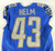 2023 Detroit Lions Daniel Helm #43 Game Issued Blue Jersey 90th Patch 42+4 910