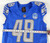 2023 Detroit Lions Zach Morton #48 Game Issued Blue Jersey 90th Patch 42+4 899