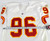 1996 Kansas City Chiefs Hicks #96 Game Issued White Jersey 48 904