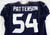 2024 Houston Texans Jarrett Patterson #54 Game Used Navy Practice Jersey 3X 953