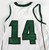 2014-15 Ohio Bobcats #14 Game Used White Jersey Basketball M 396