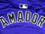 2024 Colorado Rockies Adael Amador #79 Game Issued Purple Jersey 46 DP89112