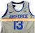 2021-22 Air Force Falcons #13 Game Issued Pos Used Grey Jersey Basketball L 445