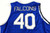 2019-20 Air Force Falcons #40 Game Issued Pos Used Blue Jersey Basketball XL 467