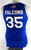 2021-22 Air Force Falcons #35 Game Issued Pos Used Blue Jersey Basketball L 468