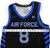 2024-25 Air Force Falcons #8 Game Issued Pos Used Black Jersey Basketball M 303