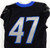 2022 Boise State Broncos #47 Game Used Black Jersey Football NP Rem 38 DP99878