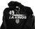 2024-25 Los Angeles Kings �Ethan Neutens #49 Team Issued Black Sweatshirt L 770