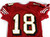2006 San Francisco 49ers #18 Game Issued Red Jersey 42 309