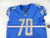 2019 Detroit Lions Germain Ifedi #70 Game Issued Blue Jersey 48+6 929