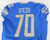 2019 Detroit Lions Germain Ifedi #70 Game Issued Blue Jersey 48+6 929