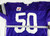 1994 Cleveland Thunderbolts Randall Olds #50 Game Used Purple Jersey Football 4