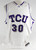 2006-08 Texas Christian Frogs Metzger #30 Game Used White Jersey Basketball 015