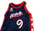 1998-99 Team USA Basketball #9 Game Issued Navy Jersey 48 042