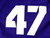 2022 Texas Christian Frogs #47 Game Used Purple Practice Jersey Baseball L 733